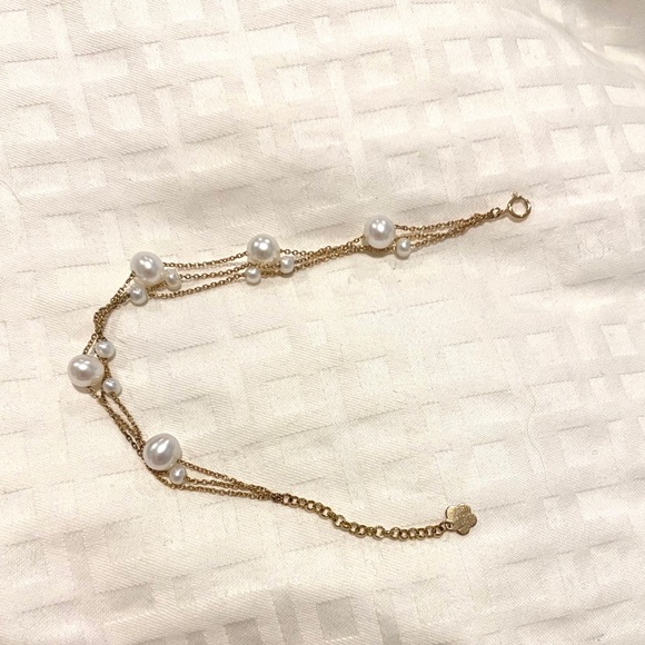 Gold String Pearl Bracelet 18k gold - Picture 5 of 5